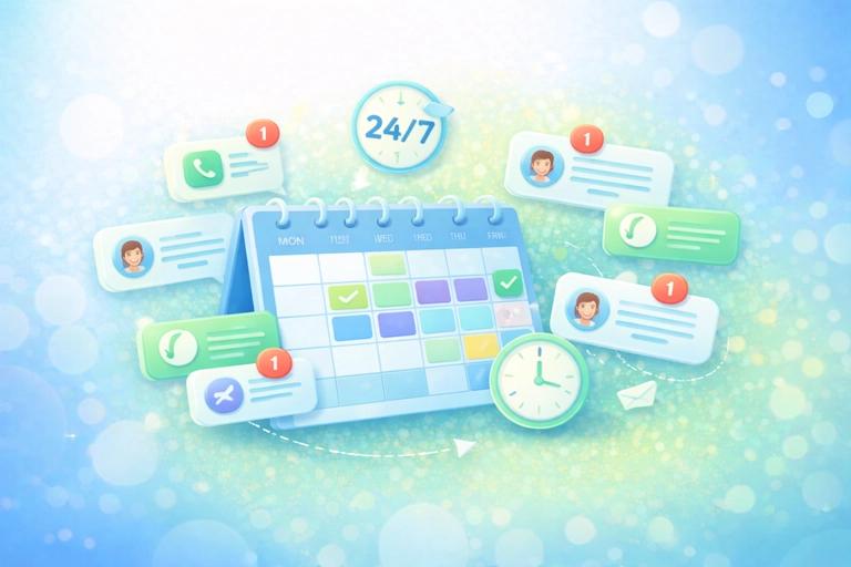 Calendario de citas con IA: Cómo atender clientes 24/7 sin contratar personal extra preview